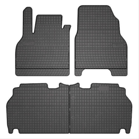 Frogum Set of Front and Rear Mats 4pcs for Renault Kangoo 2008 Black