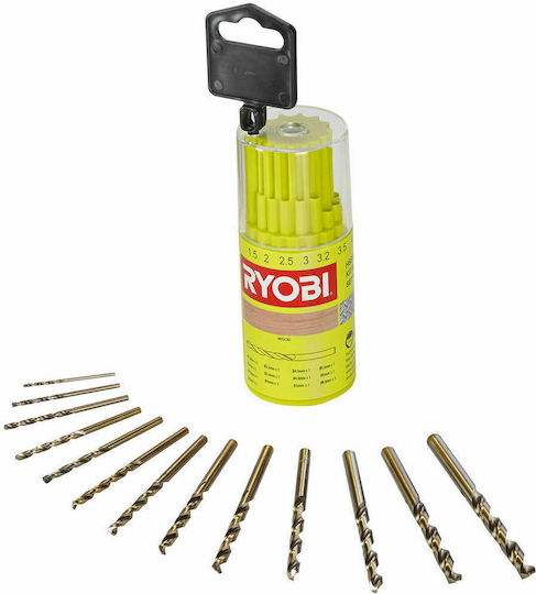 Ryobi Set of 13 HSS Drills for Metal