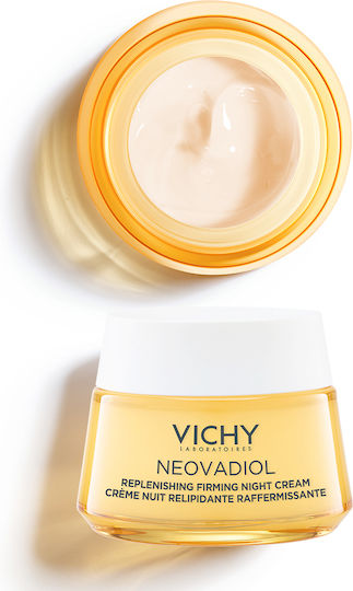 Vichy Neovadiol Replenishing Firming Cremă de Față de Noapte pentru Hidratare, Anti-îmbătrânire și Tonifiere cu Acid Hialuronic 50ml