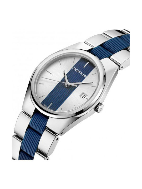 Calvin Klein Contrast Women's Watch with Metal Bracelet