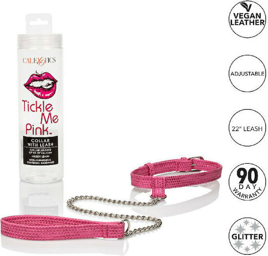 Calexotics Tickle Me Pink Collar & Leash Яка в Розов Цвят