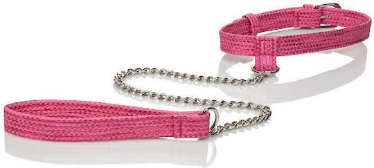 Calexotics Tickle Me Pink Collar & Leash Яка в Розов Цвят
