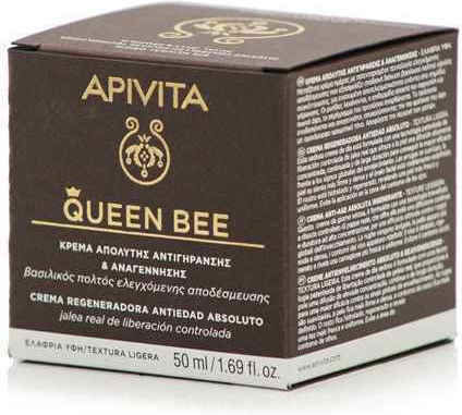 Apivita Queen Bee Absolute Anti Aging & Regenerating Light Cremă de Zi pentru Hidratare și Anti-îmbătrânire cu Pantenol 50ml