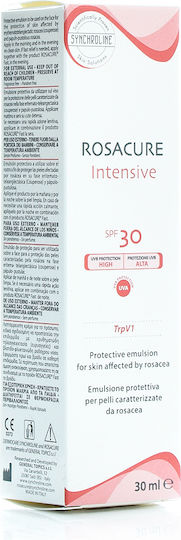 Synchroline Rosacure Intensive Γαλάκτωμα Προσώπου Ημέρας με SPF30 για Ενυδάτωση & Ερυθρότητα με Υαλουρονικό Οξύ 30ml