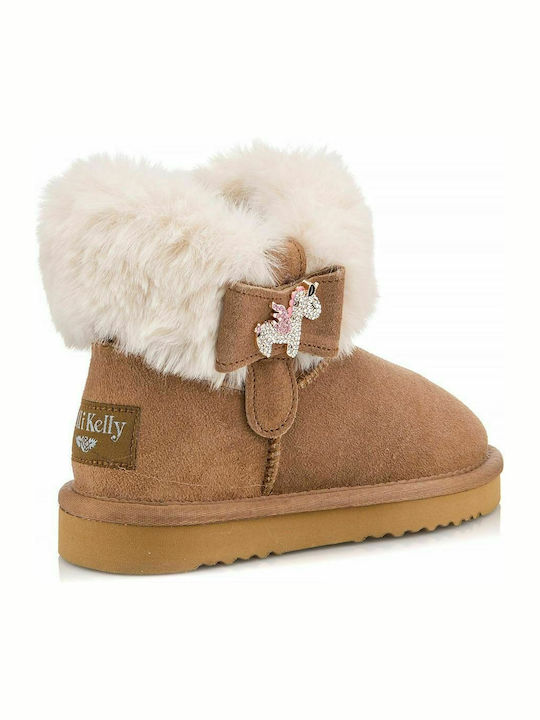 Sveva Suede Kids Boots Brown