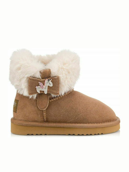 Sveva Suede Kids Boots Brown