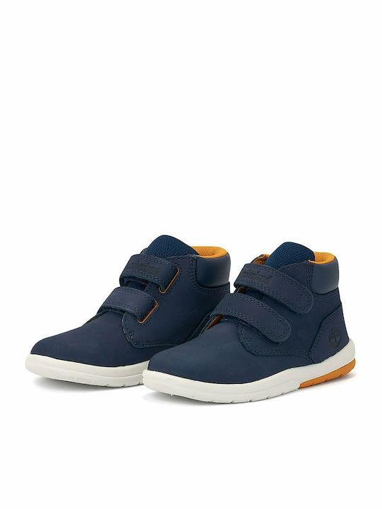 Toddle Tracks H&L Ανατομικά Suede Παιδικά Μποτάκια με Σκρατς Μπλε