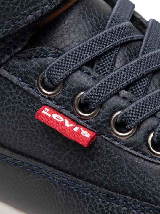 Ascot Mini Kids Boots with Velcro Navy Blue