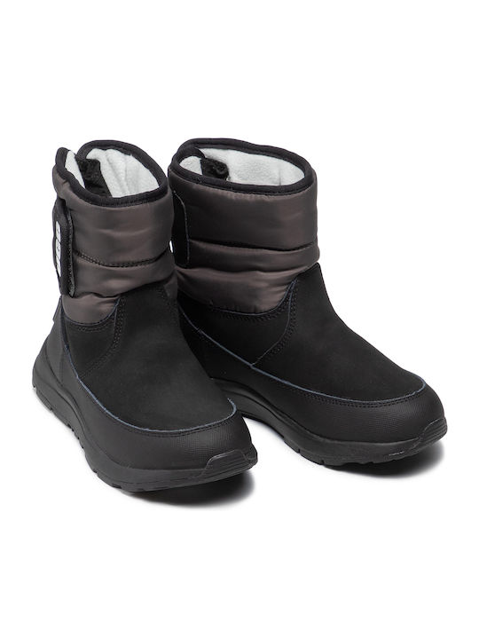 Toty Suede Παιδικά Μποτάκια με Σκρατς Μαύρα