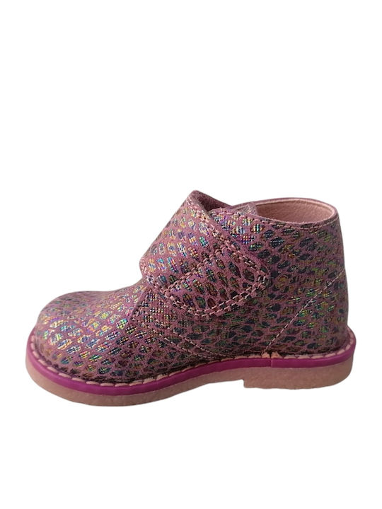 Kinderstiefeletten mit Klettverschluss Rosa