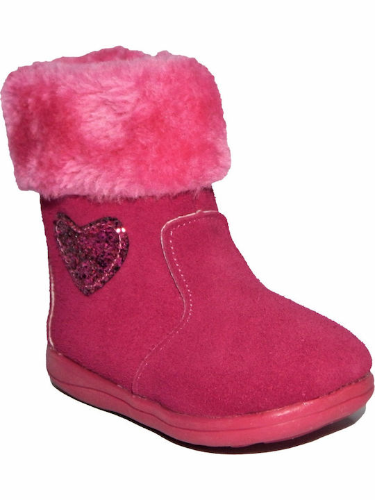 Ghete Copii din Piele Fuchsia