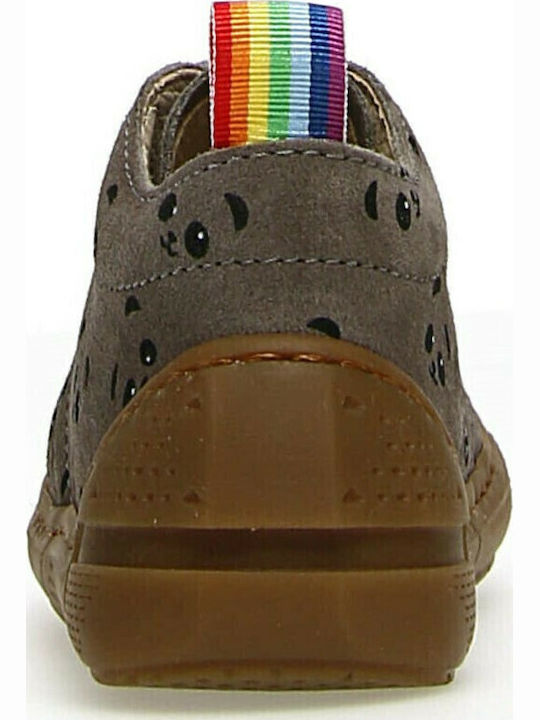 High Freedom Anatomical Suede Kids Boots with Velcro Gray