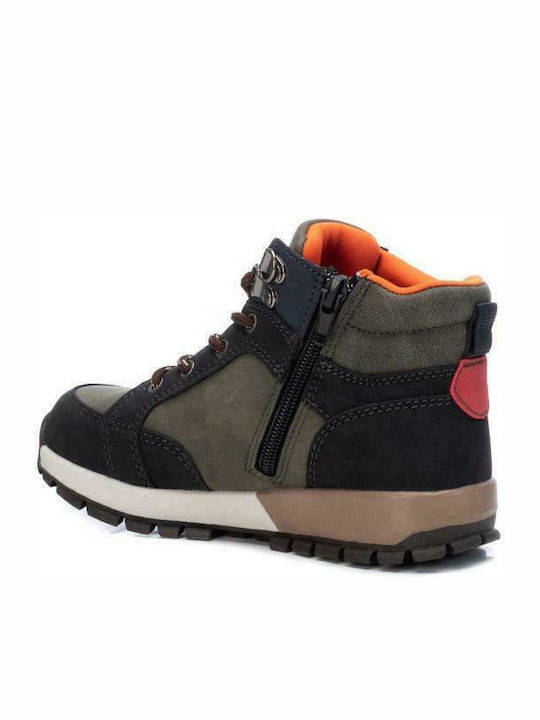 Kinderstiefeletten mit Schnürsenkeln Khaki