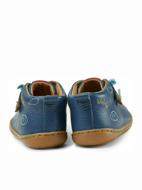 Peu Cami Kids Leather Anatomic Boots with Lace Blue