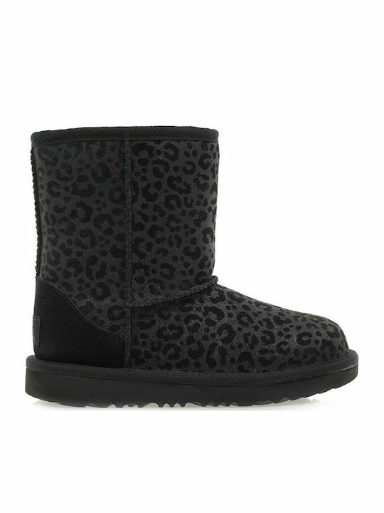 1112388 Suede Kids Boots Black