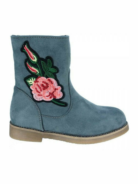 Kelly Suede Kinderstiefeletten mit Reißverschluss Gray