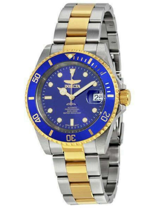 Invicta Pro Diver Ρολόι Αυτόματο με Μεταλλικό Μπρασελέ Invicta Pro Diver Ρολόι Αυτόματο με Μεταλλικό Μπρασελέ