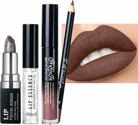 La Meila Nageta Make-up-Paletten und Sets für die Lippen #10 4 Stück
