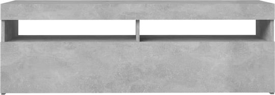 Stand TV Cu Iluminare LED Gri Beton L120xA35xÎ40cm