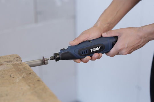 Ferm Περιστροφικό Πολυεργαλείο 12V 1x1.5Ah με Ρύθμιση Ταχύτητας