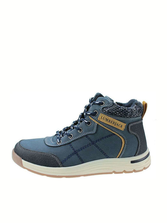 Colby Kids Boots with Zipper Blue