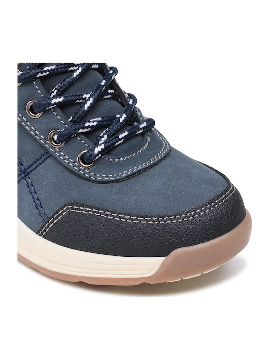 Colby Kids Boots with Zipper Blue