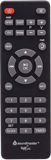 Soundmaster IR3500SW Επιτραπέζιο Ραδιόφωνο Ρεύματος DAB+ με Bluetooth και USB Μαύρο