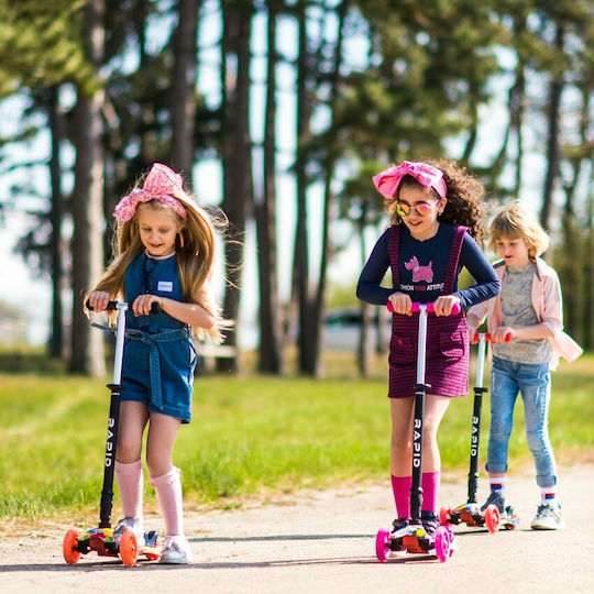 Lorelli Kids Scooter Foldable Rapid 3-Wheel for 5+ Years Pink