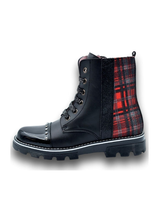 Kids Boots with Laces Black