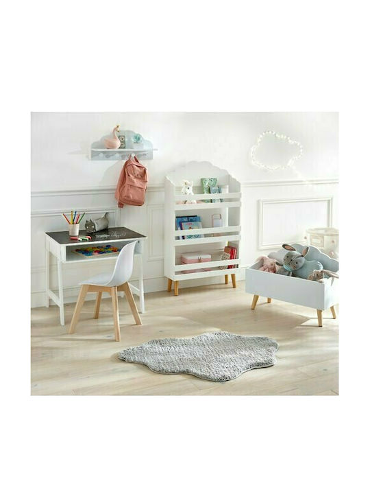 Παιδική Ραφιέρα Cloud Δαπέδου White 58x18x100εκ.