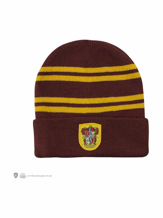 Harry Potter Gryffindor Σετ Παιδικό Σκουφάκι με Γάντια Πλεκτό Μπορντό