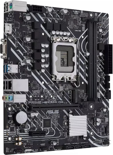 Asus Prime H610M-K D4 Motherboard Micro ATX with Intel 1700 Socket