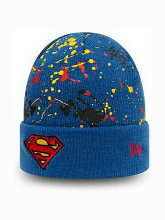 Superman Kinder Mütze Gestrickt Blau