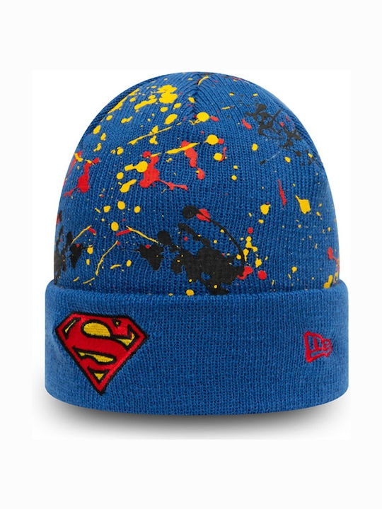 Superman Kinder Mütze Gestrickt Blau