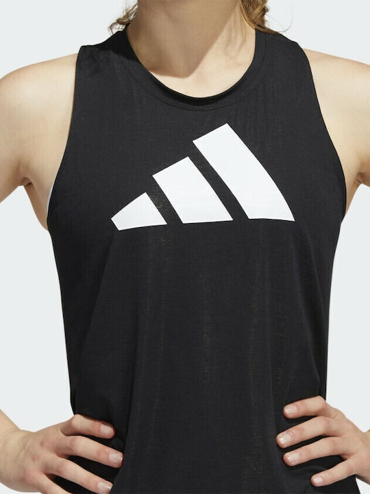 3 Stripes Women's Summer Blouse Sleeveless Striped Black
