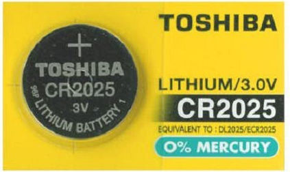 Toshiba CP-1 Μπαταρία Λιθίου Ρολογιών CR2025 3V 1τμχ
