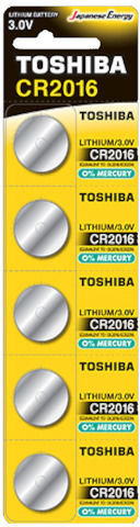 Toshiba Cp-5c Baterie Litiu pentru ceasuri CR2016 3V 1buc