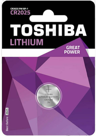 Toshiba CP-1 Μπαταρία Λιθίου Ρολογιών CR2025 3V 1τμχ