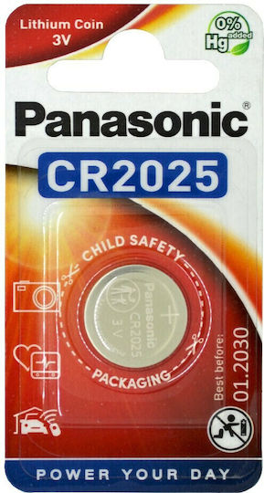 Panasonic Lithium Power Batterie für Uhren CR2025 3V 1Stück
