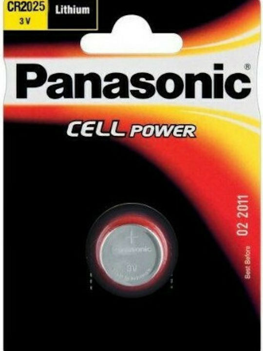 Panasonic Lithium Power Μπαταρία Ρολογιών CR2025 3V 1τμχ