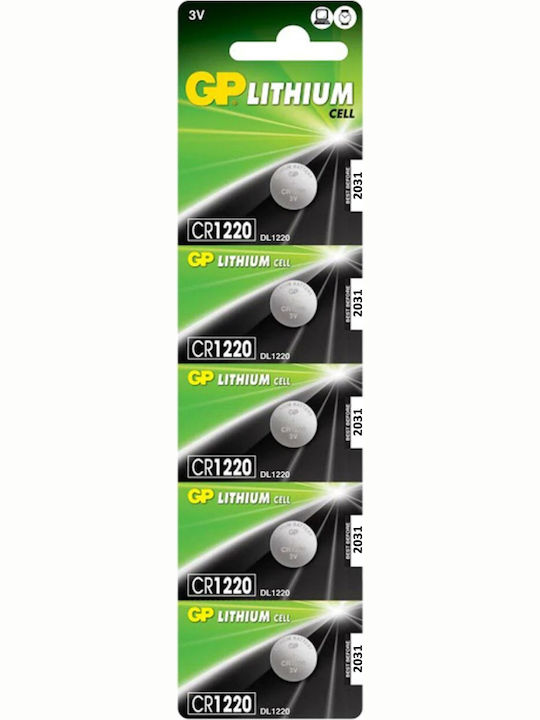 GP Batteries Lithium Cell Μπαταρία CR1220 3V 1τμχ