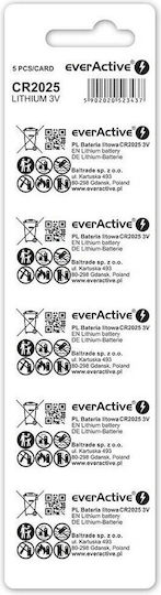 EverActive Batterien Lithium für Uhren CR2032 3V 5Stück