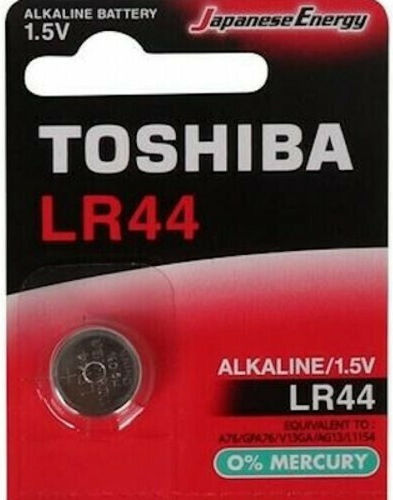 Toshiba Bp-1c Αλκαλική Μπαταρία Ρολογιών LR44 1.5V 1τμχ