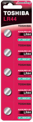 Toshiba Bp-1c Αλκαλική Μπαταρία Ρολογιών LR44 1.5V 1τμχ