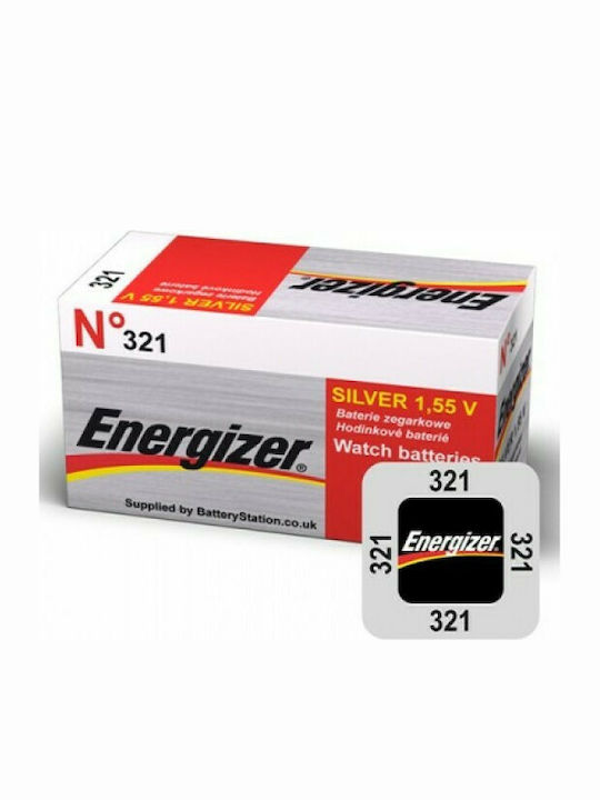 Energizer 321 Batterie Silber-Oxid für Uhren SR65 1.55V 1Stück