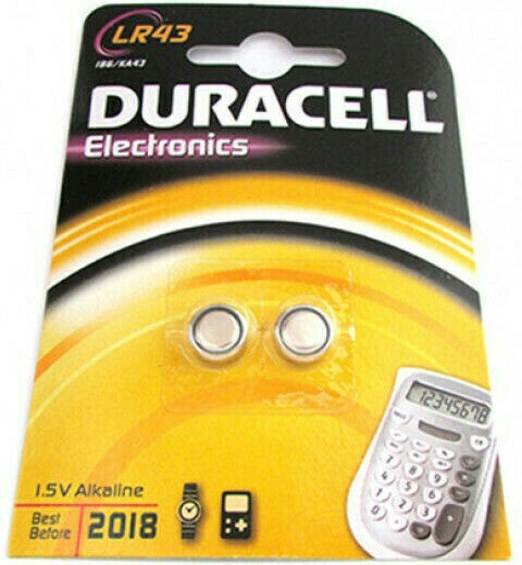 Duracell Electronics Алкални Батерии За часовници LR43 1.5V 2бр