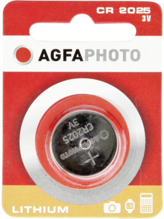 AgfaPhoto Batterie Lithium für Uhren CR2025 3V 1Stück