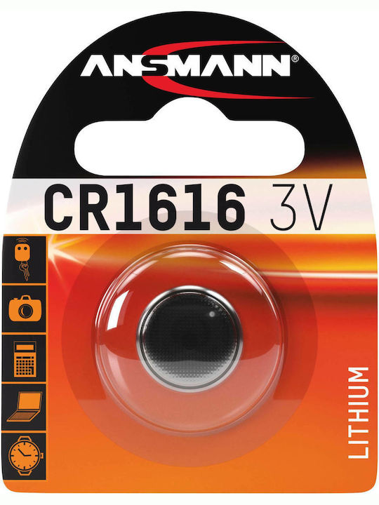 Ansmann Μπαταρία Λιθίου Ρολογιών CR1616 3V 1τμχ