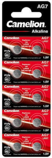 Camelion AG7 Αλκαλικές Μπαταρίες Ρολογιών LR57 1.5V 10τμχ