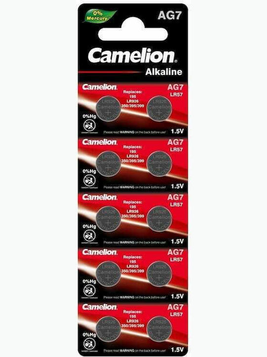 Camelion AG7 Baterii alcaline Baterii de ceas pentru ceasuri LR57 1.5V 10buc